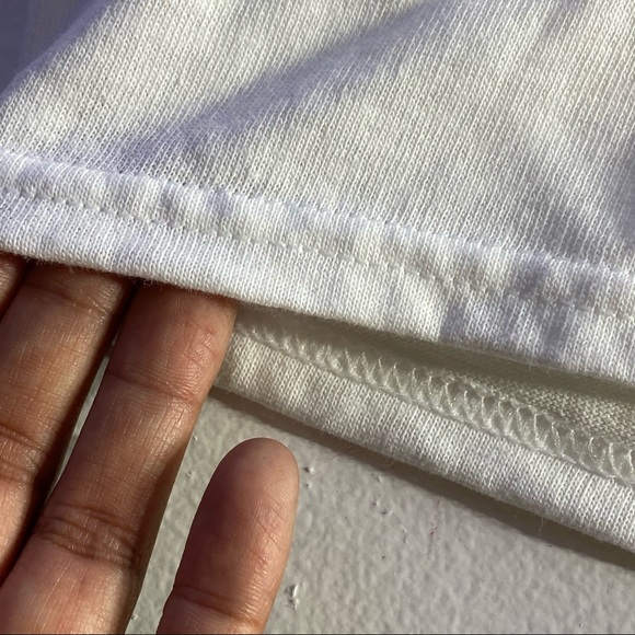 KISS White Pink Lips Oversized Graphic T-Shirt L - Picture 6 of 8